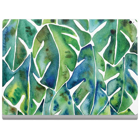 Cat Coq Tropical Leaves Surface Book 2 15in Skin