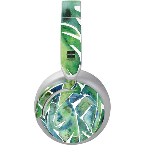 Cat Coq Tropical Leaves Surface Headphones Skin