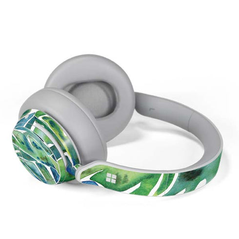 Cat Coq Tropical Leaves Surface Headphones Skin