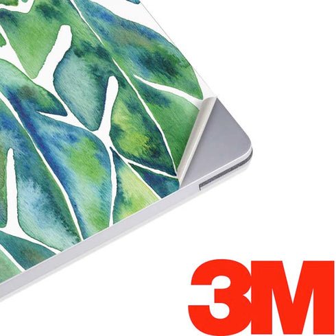 Cat Coq Tropical Leaves Surface Laptop 3 13.5in Skin