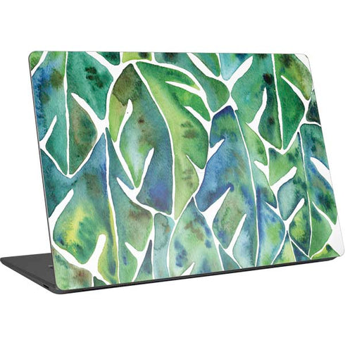 Cat Coq Tropical Leaves Surface Laptop 4 15in Skin