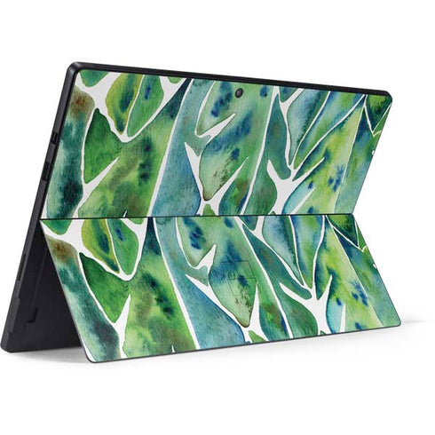 Cat Coq Tropical Leaves Surface Pro 7 Skin