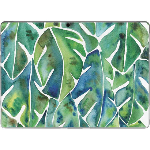 Cat Coq Tropical Leaves Surface Pro 9 Skin