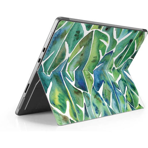 Cat Coq Tropical Leaves Surface Pro 9 Skin