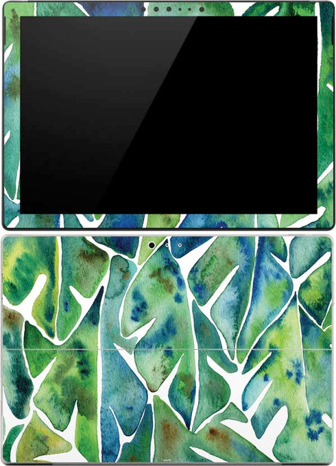 Cat Coq Tropical Leaves Surface Pro (2017) Skin