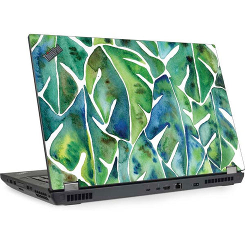 Cat Coq Tropical Leaves Lenovo ThinkPad Skin
