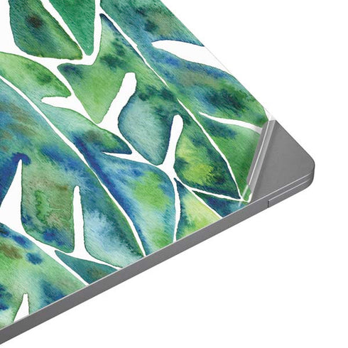 Cat Coq Tropical Leaves Universal Laptop 12in (9.8 x 6.8in) Skin