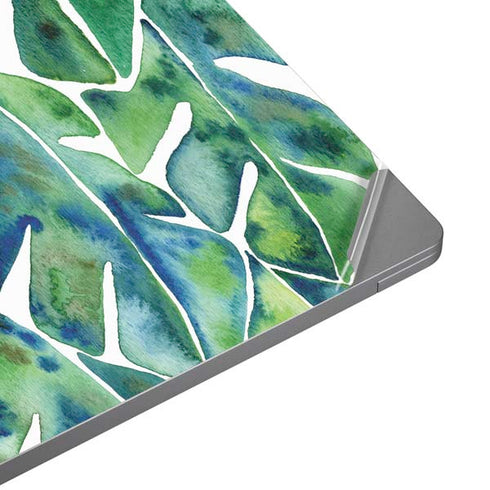 Cat Coq Tropical Leaves Universal Laptop 16in (13 x 9.4in) Skin