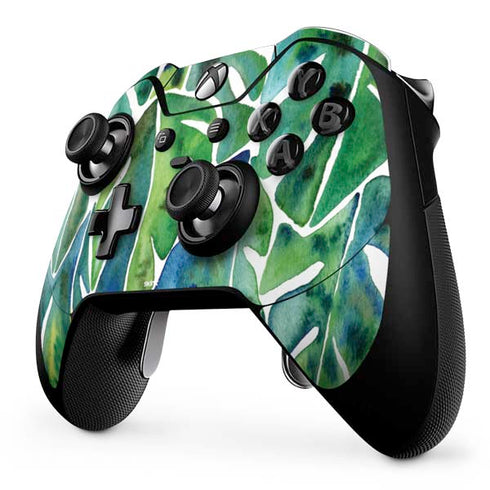 Cat Coq Tropical Leaves Xbox One Elite Controller Skin