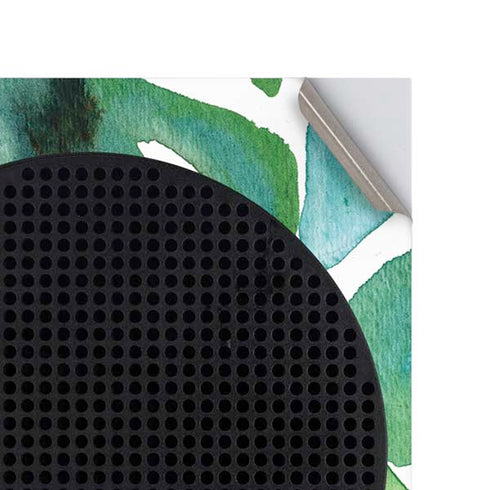 Cat Coq Tropical Leaves Xbox Series S Console Skin