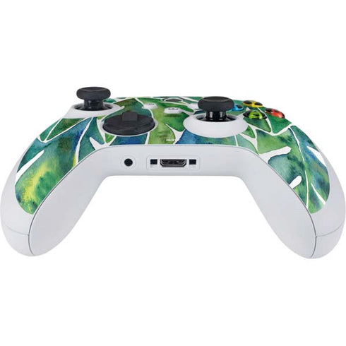 Cat Coq Tropical Leaves Xbox Series S Controller Skin