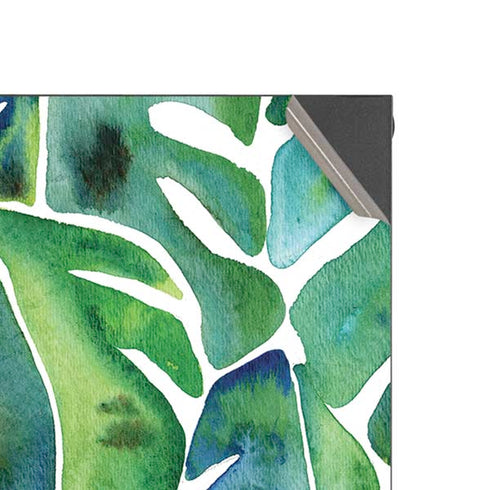 Cat Coq Tropical Leaves Xbox Series X Console Skin