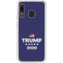 Trump 2020 Blue Galaxy A20 Clear Case
