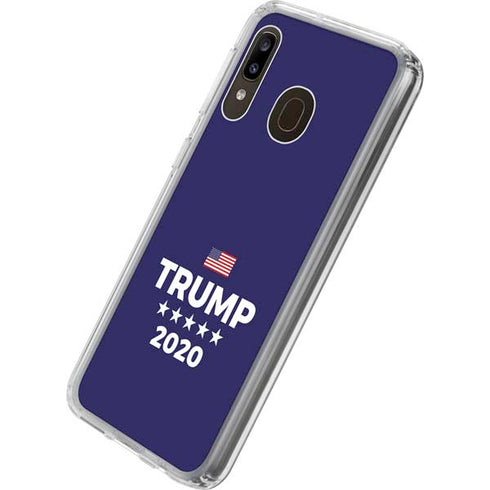Trump 2020 Blue Galaxy A20 Clear Case