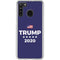 Trump 2020 Blue Galaxy A21 Clear Case