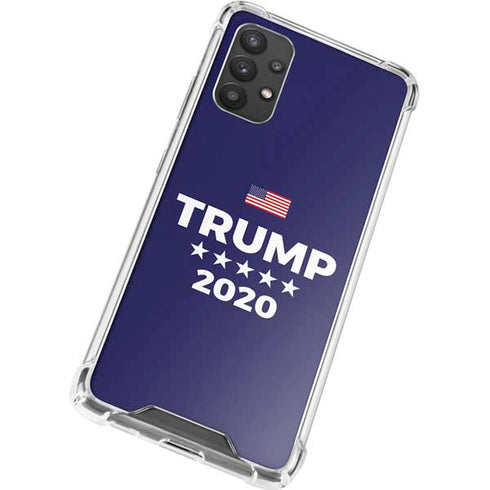 Trump 2020 Blue Galaxy A32 5G Clear Case
