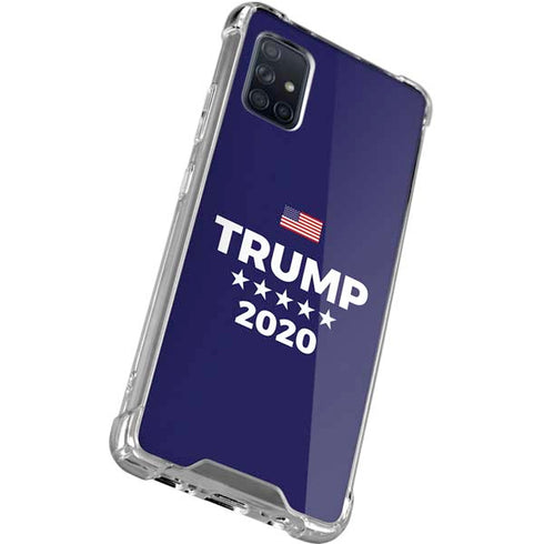 Trump 2020 Blue Galaxy A51 5G Clear Case