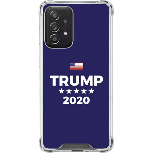 Trump 2020 Blue Galaxy A52 5G Clear Case