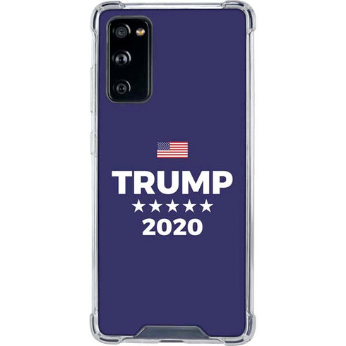 Trump 2020 Blue Galaxy S20 FE Clear Case