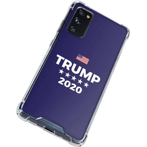Trump 2020 Blue Galaxy S20 FE Clear Case