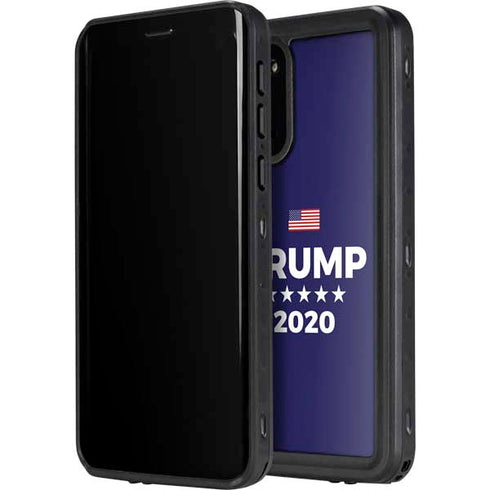 Trump 2020 Blue Galaxy S20 Plus Waterproof Case