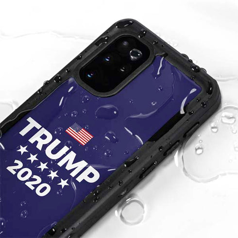 Trump 2020 Blue Galaxy S20 Plus Waterproof Case