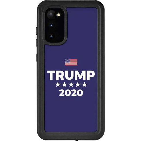 Trump 2020 Blue Galaxy S20 Waterproof Case