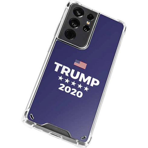 Trump 2020 Blue Galaxy S21 Ultra 5G Clear Case