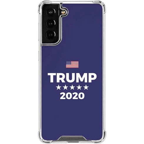 Trump 2020 Blue Galaxy S22 Plus Clear Case