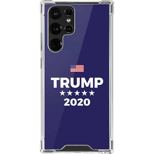 Trump 2020 Blue Galaxy S22 Ultra Clear Case