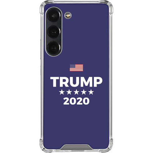 Trump 2020 Blue Galaxy S23 Clear Case