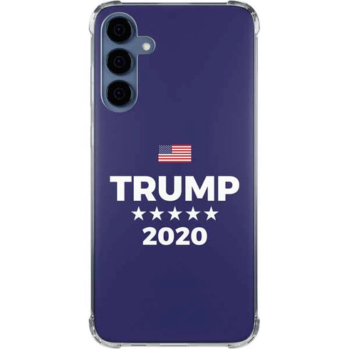 Trump 2020 Blue Galaxy S24 Clear Case