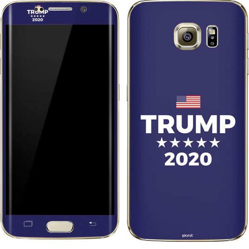 Trump 2020 Blue Galaxy S7 Edge Skin