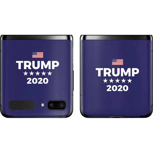 Trump 2020 Blue Galaxy Z Flip Skin