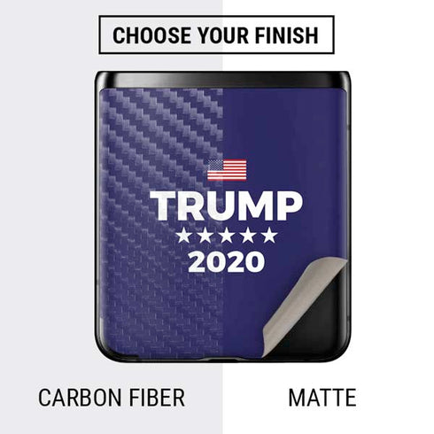 Trump 2020 Blue Galaxy Z Flip Skin
