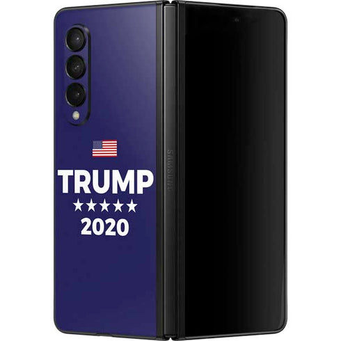 Trump 2020 Blue Galaxy Z Fold3 5G Skin