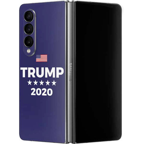 Trump 2020 Blue Galaxy Z Fold4 5G Skin