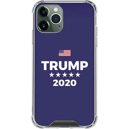 Trump 2020 Blue iPhone 11 Pro Max Clear Case