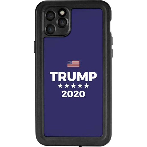 Trump 2020 Blue iPhone 11 Pro Max Waterproof Case