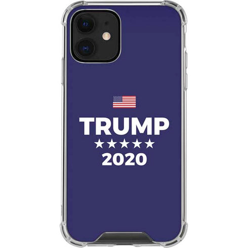 Trump 2020 Blue iPhone 12 Clear Case