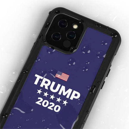 Trump 2020 Blue iPhone 12 Pro Waterproof Case