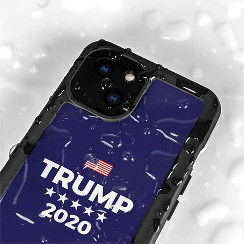 Trump 2020 Blue iPhone 13 Mini Waterproof Case