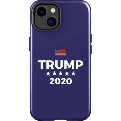 Trump 2020 Blue iPhone 14 Plus Impact Case