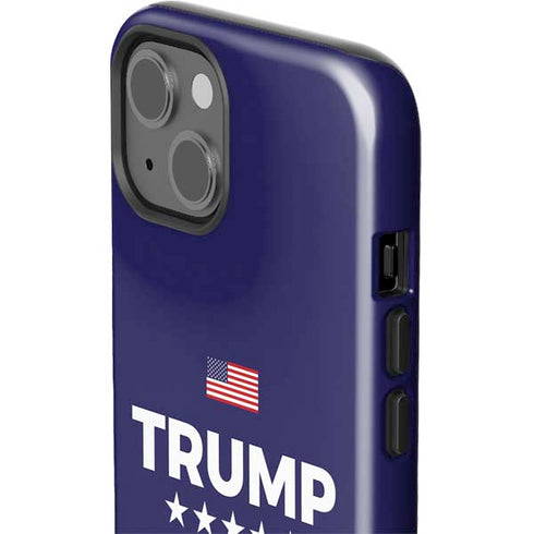 Trump 2020 Blue iPhone 15 Plus Impact Case