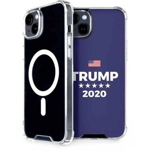 Trump 2020 Blue iPhone 15 Plus MagSafe Case