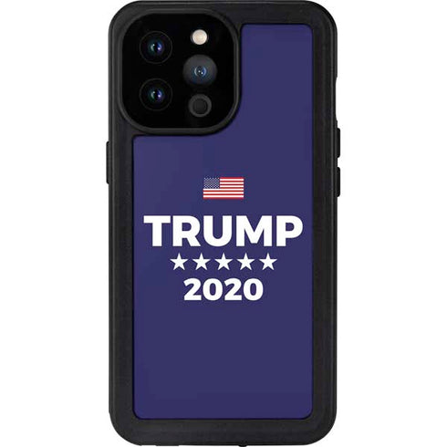 Trump 2020 Blue iPhone 14 Pro Max Waterproof Case
