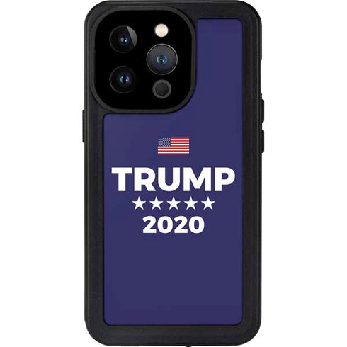 Trump 2020 Blue iPhone 14 Pro Waterproof Case