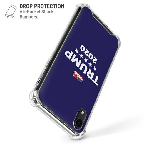 Trump 2020 Blue iPhone XR Clear Case
