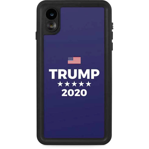 Trump 2020 Blue iPhone XR Waterproof Case