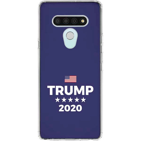 Trump 2020 Blue LG Stylo 6 Clear Case